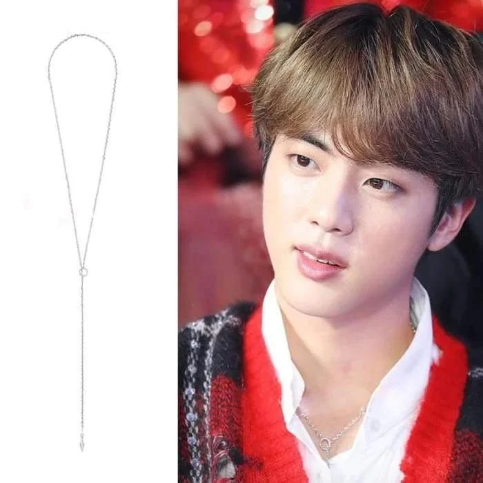 방탄소년단 Jin 2018 MGA Teardrop Fashion Necklace
