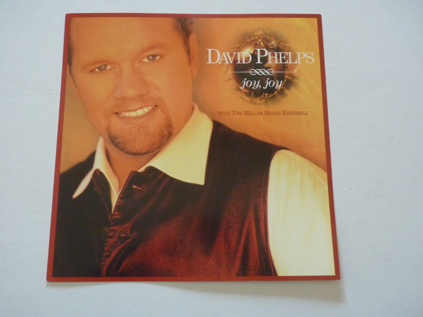 David Phelps Joy Joy LP Record Photo Poster painting Flat 12x12 Poster