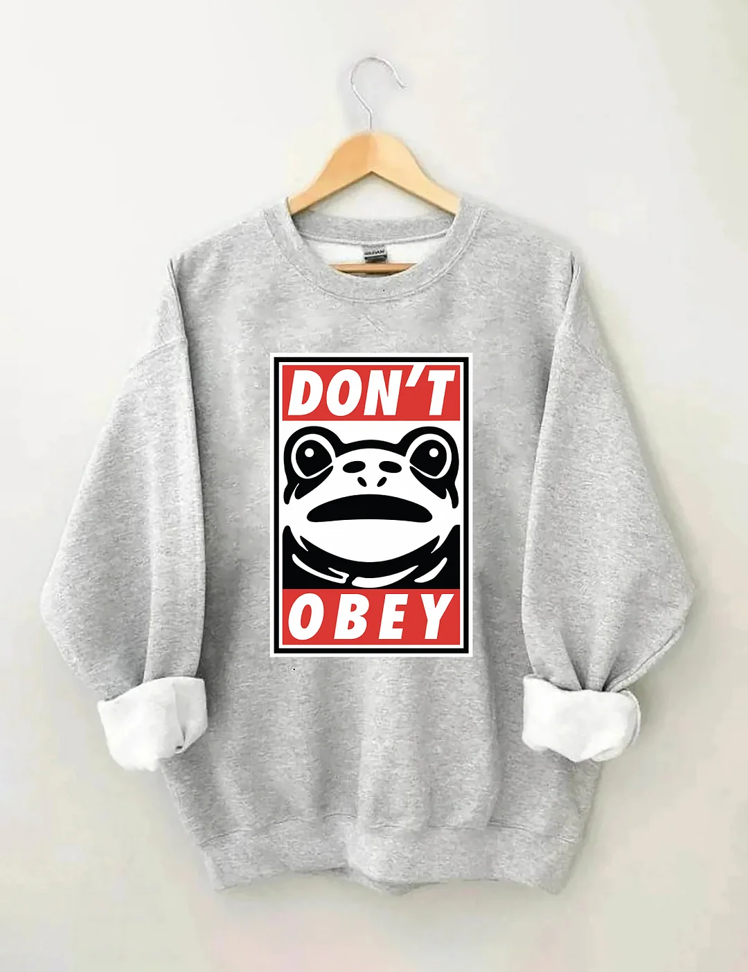 Portland Frog Demands That You Don't Obey Sweatshirt