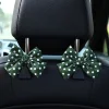 Polka Dot Bowknot Car Backseat Hanger Hooks for Bags and Purse