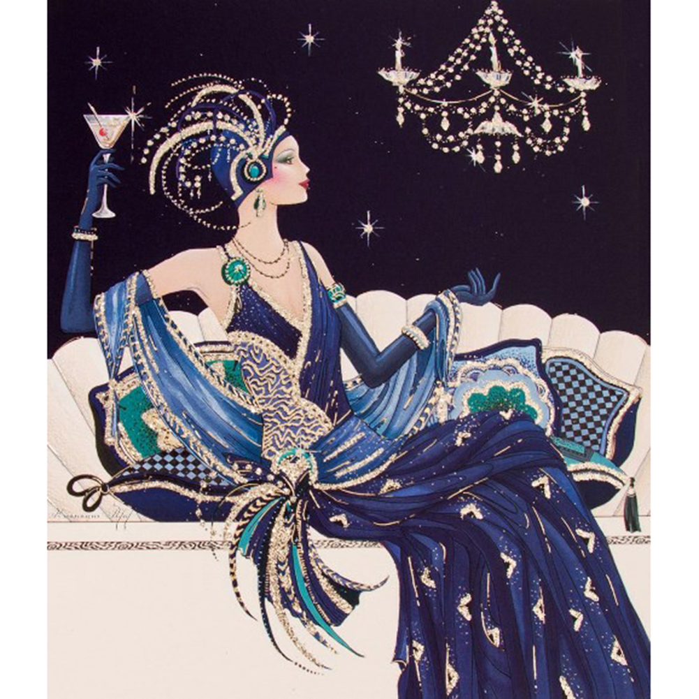 

Elegant Lady - Round Drill Diamond Painting - 30*30CM, 501 Original