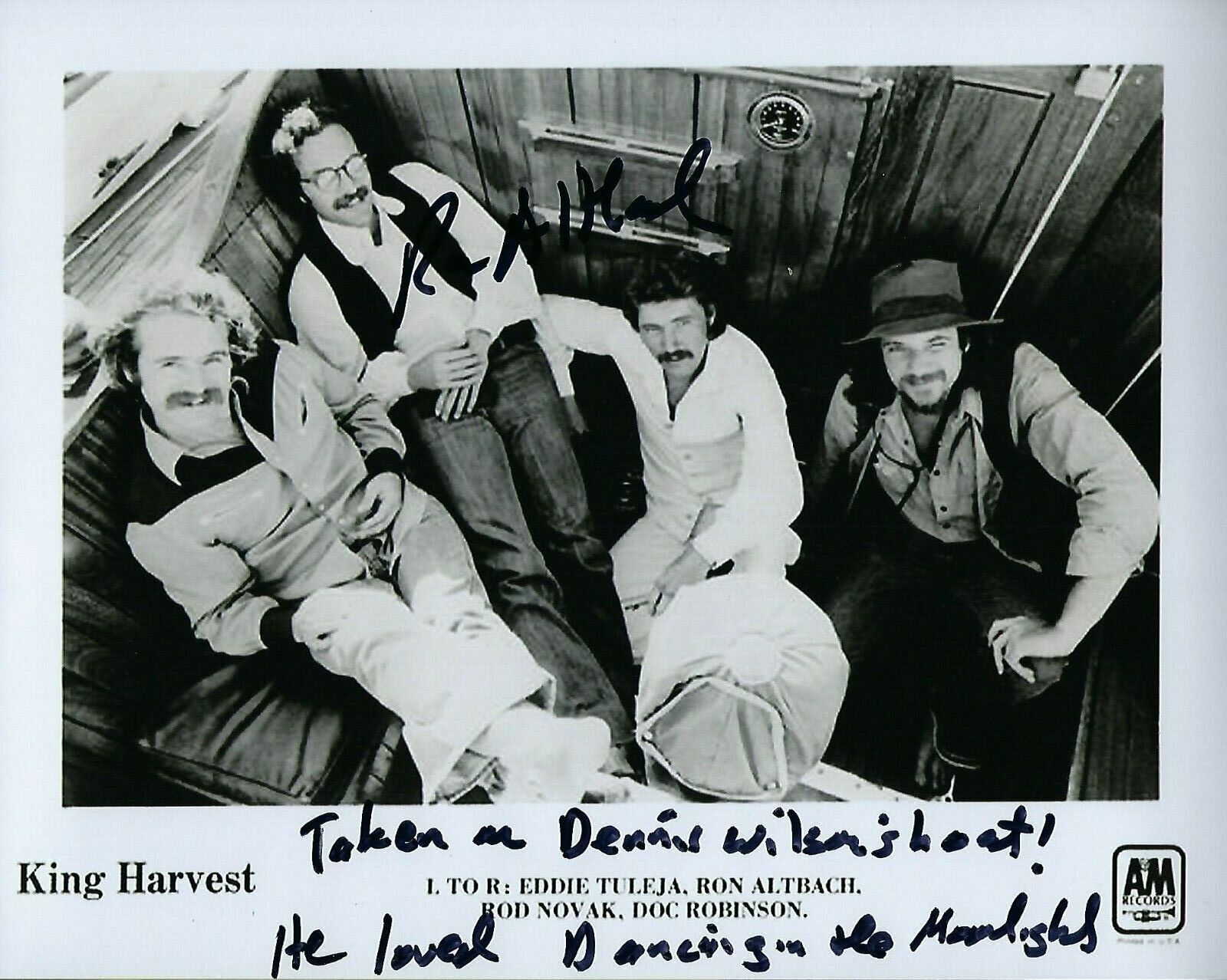GFA King Harvest Band * RON ALTBACH * Signed 8x10 Photo Poster painting R9 COA