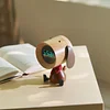 Original Design Wooden Puppy Desktop Alarm Clock