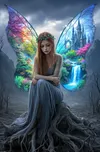 Luxury AB Velvet Diamond Painting Kit - Fairy