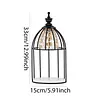 Candle Warmer Lamp Vintage Electric Wax Melter with Timer & Dimmer Retro Aromatherapy Night Light 4 Modes Birdcage Design Candle Melting Light for Scented Jar Candles
