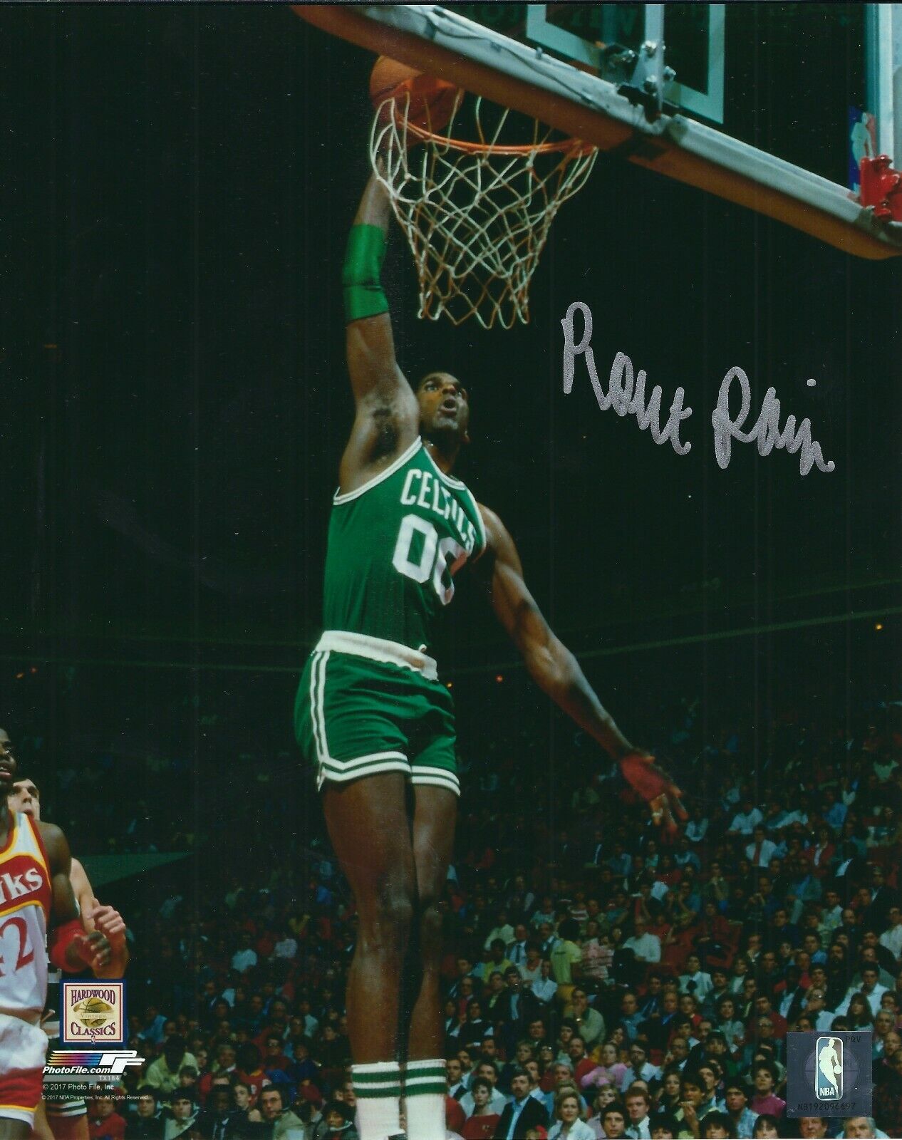 Signed Robert Parish 8x10 Boston Celtics Autographed Photo Poster painting w/COA