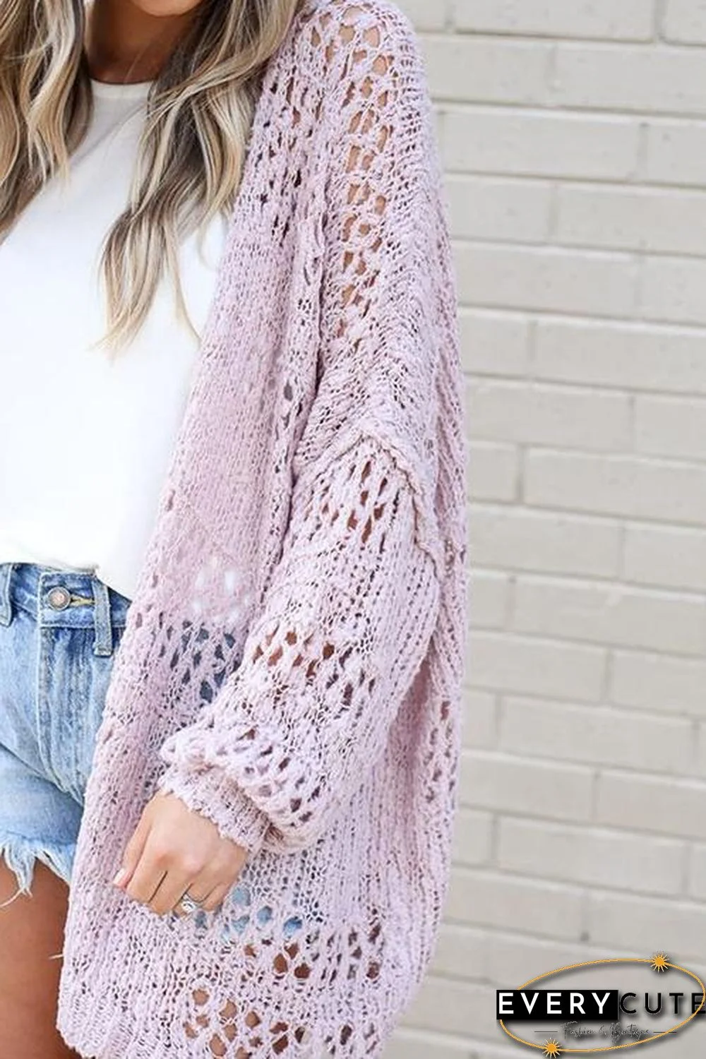 Crochet Knit Loose Cardigan