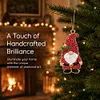 9pcs DIY Double-Sided Rhinestone Acrylic Diamond Painting Christmas Tree Pendant(Christmas)