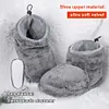 USB Heater Foot Shoes Winter Warm Snow Boots Electric Heated Shoes for Women Men