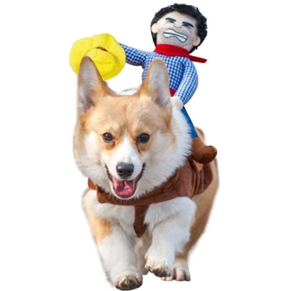 Dog Costume Pet Costume Pet Suit Cowboy Rider Style