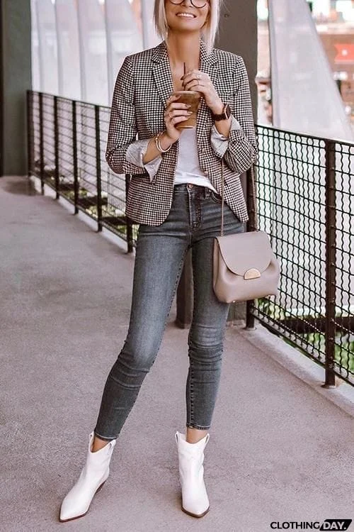 Classical High Waist Elastic Skinny Jeans