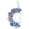 DIY Bohemian Macrame Suncatcher Handmade Hanging Decor Craft Kit Wear Resist Hand Woven Crystal Moon Pendant Braided Sun Catcher Crystals Charm For Home Decor Gift Office