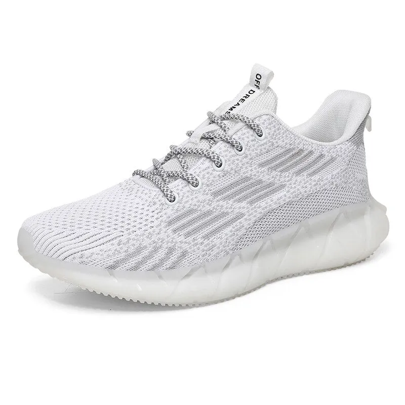 MWY Flying Woven Sneakers Men Casual Shoes Breathable Comfortable Soft Outdoor Walking Shoes Trainers Men Zapatillas De Hombre