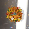 DIY Acrylic Special Shaped Diamond Painting Fall Wreath Ornament Hanging Kit