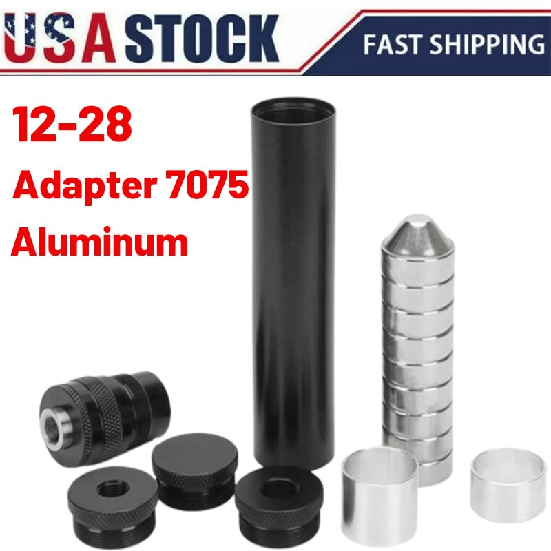 1.45x7''L Stainless Steel Cups 1/2-28+5/8-24 Solvent Trap with 9/16x24 Booster Fit .40 S&W 40 Fuel Filter Napa 4003