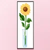 Bead Embroidery - Partial Printed 9CT Sunflower(26x10 CM)