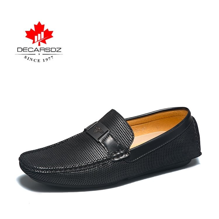 DECARSDZ Men Shoes 2021 Spring Summer Autumn Fashion Loafers Shoes Men Classic Brand High Quality Leather Comfy Drive Boat Shoes
