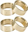 AMK 4Pcs SCX24 Brass Wheel Weights 1.0 Beadlock Wheels Bead Lock Rings for 1/24 RC Crawler Car TRX4M Updates 1/18 Scale Accessories