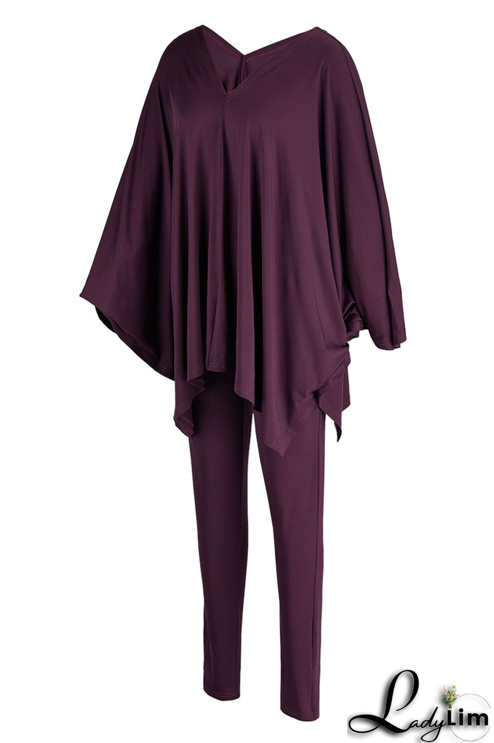 Black Casual Solid Patchwork V Neck Long Sleeve Two Pieces