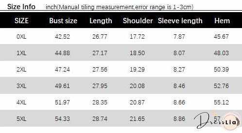 Plus Size Women's Fashion Style Trendy Printed Summer Short Sleeve T-Shirt