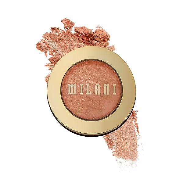 Milani Baked Blush - Petal Primavera (0.12 Ounce) Cruelty-Free Powder Blush - Shape, Contour & Highlight Face for a Shimmery or Matte Finish PETAL PRIMAVERA 0.12 Ounce (Pack of 1)