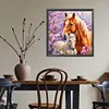 Cheval - perceuse ronde peinture diamant - 40*40cm