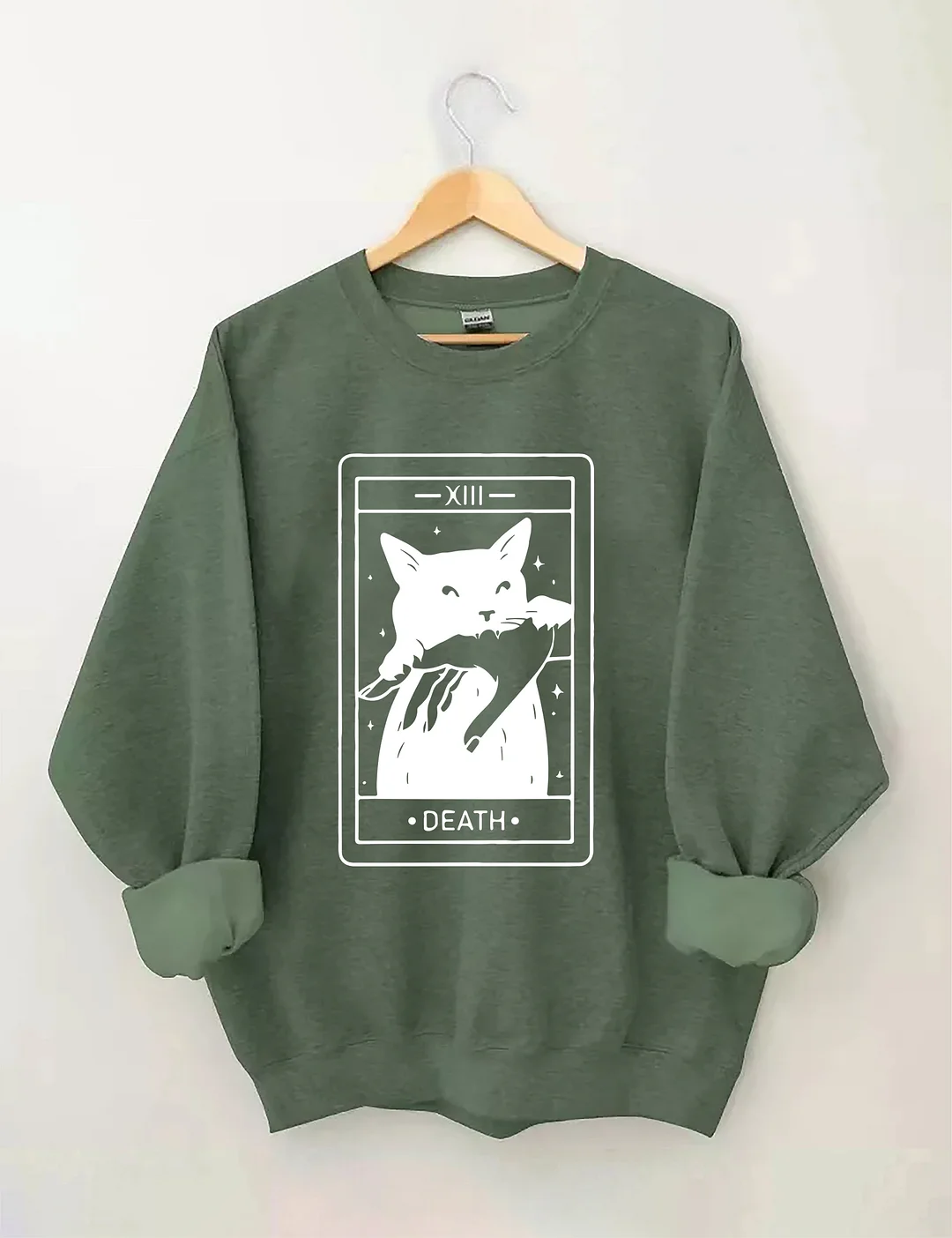 Tarot Card Black Cat Sweatshirt