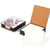 5D DIY PU Diamond Art Note Box with 160 Sheets Paper Memo Pad Holder (Flower)
