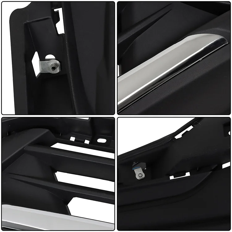 SEBLAFF Front Lower Bumper Replacement for 2022 2023 Equinox with Chrome Molding 2Pcs Brackets and Fog Lights