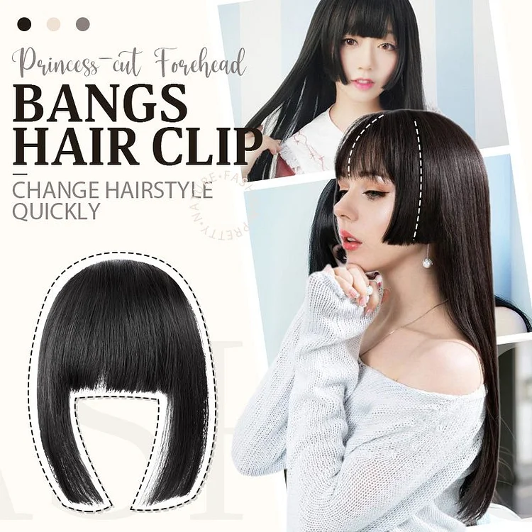 Princess-cut Forehead Bangs Hair Clip