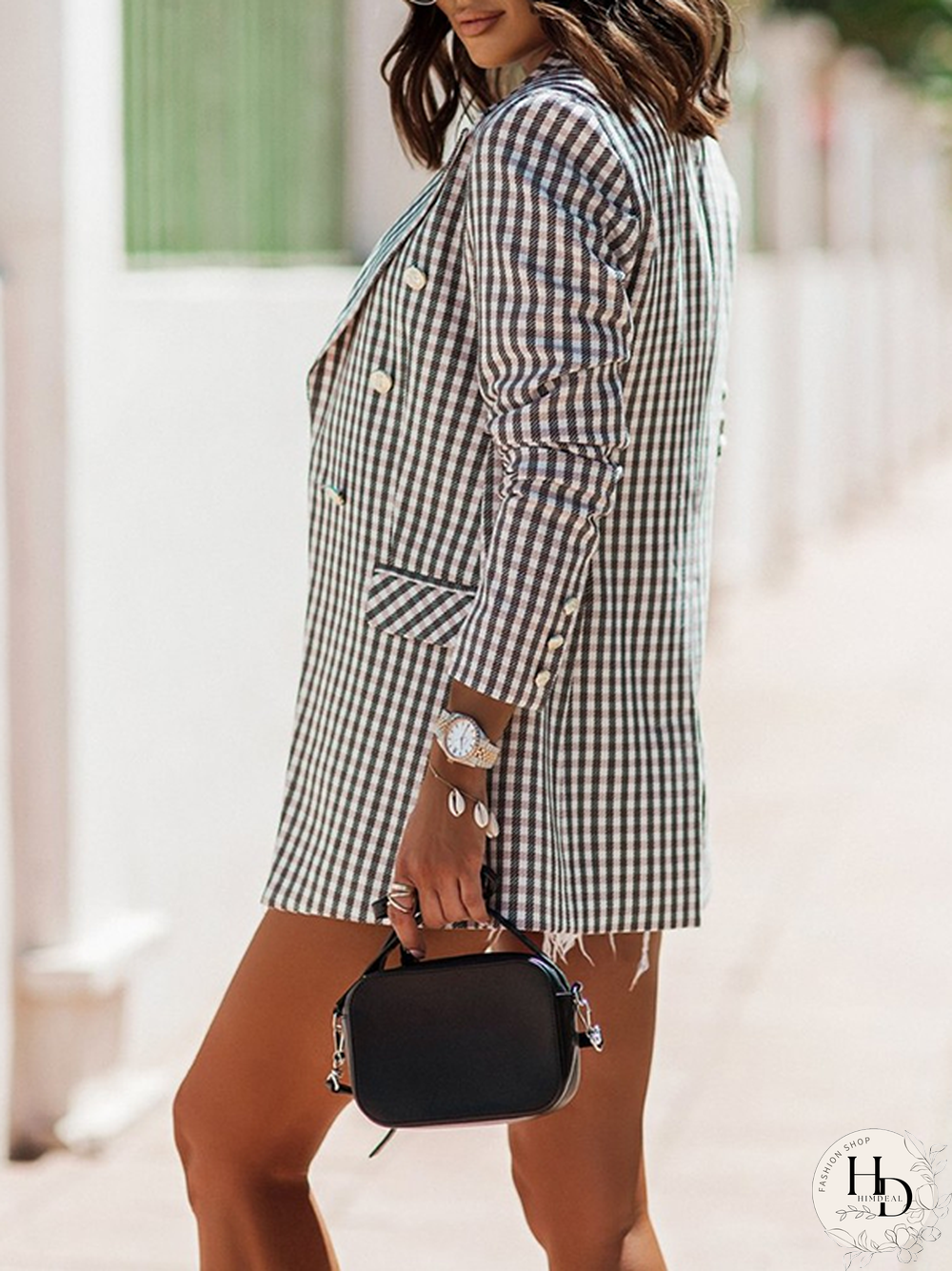 Plaid Loose Casual Blazer