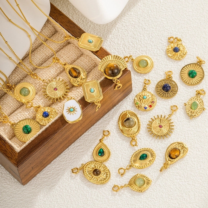 Retro Minimalist Geometric Titanium Steel Plating