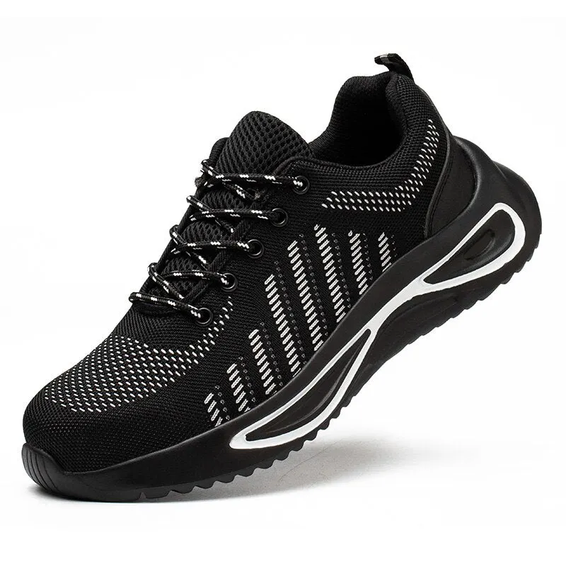 Lightweight Work Shoes For Men Safety Work Ankle Boots With Steel Toe Man Sneaker Anti-puncture Men's Safety Shoes Footwear 2022