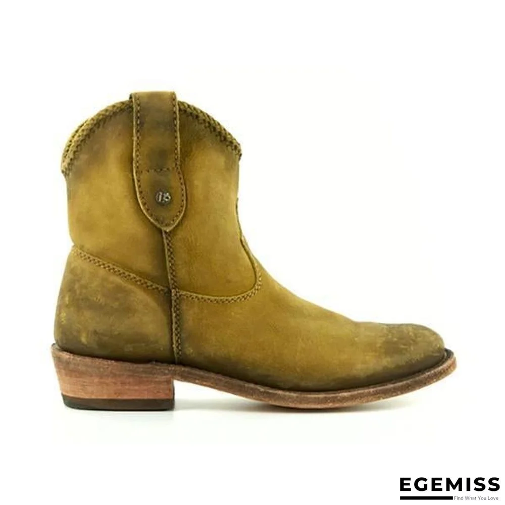 Chunky Heel Women Ankle Martin Boots | EGEMISS