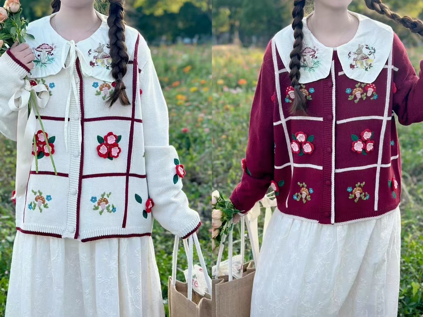 Chicfifth Sweater Women Winter Long Sleeve High Quality Autumn Vintage Top Knitted Cardigan