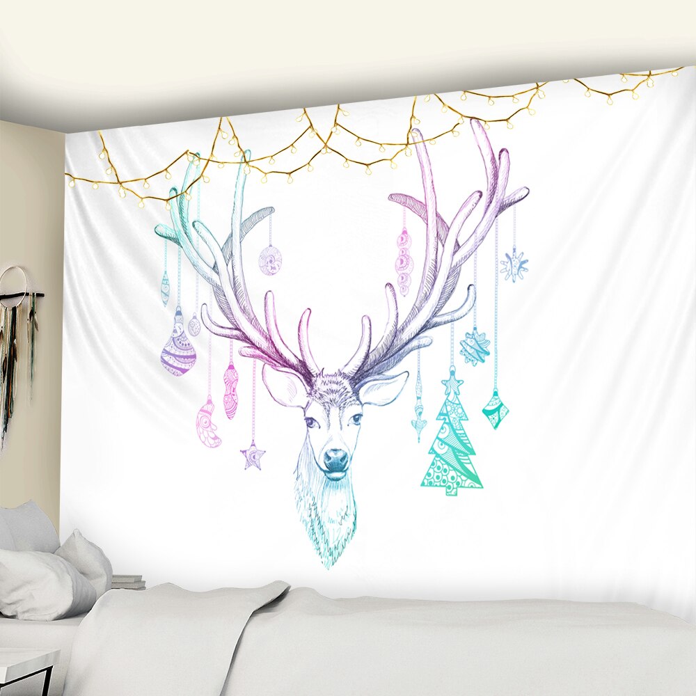 

Wall Tapestry - Simple Lines Christmas Reindeer-150*130cm, 501 Original