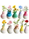 3D Resin Vase Fridge Magnet DIY Mini Floral Vase Fridge Stickers for Home Decor