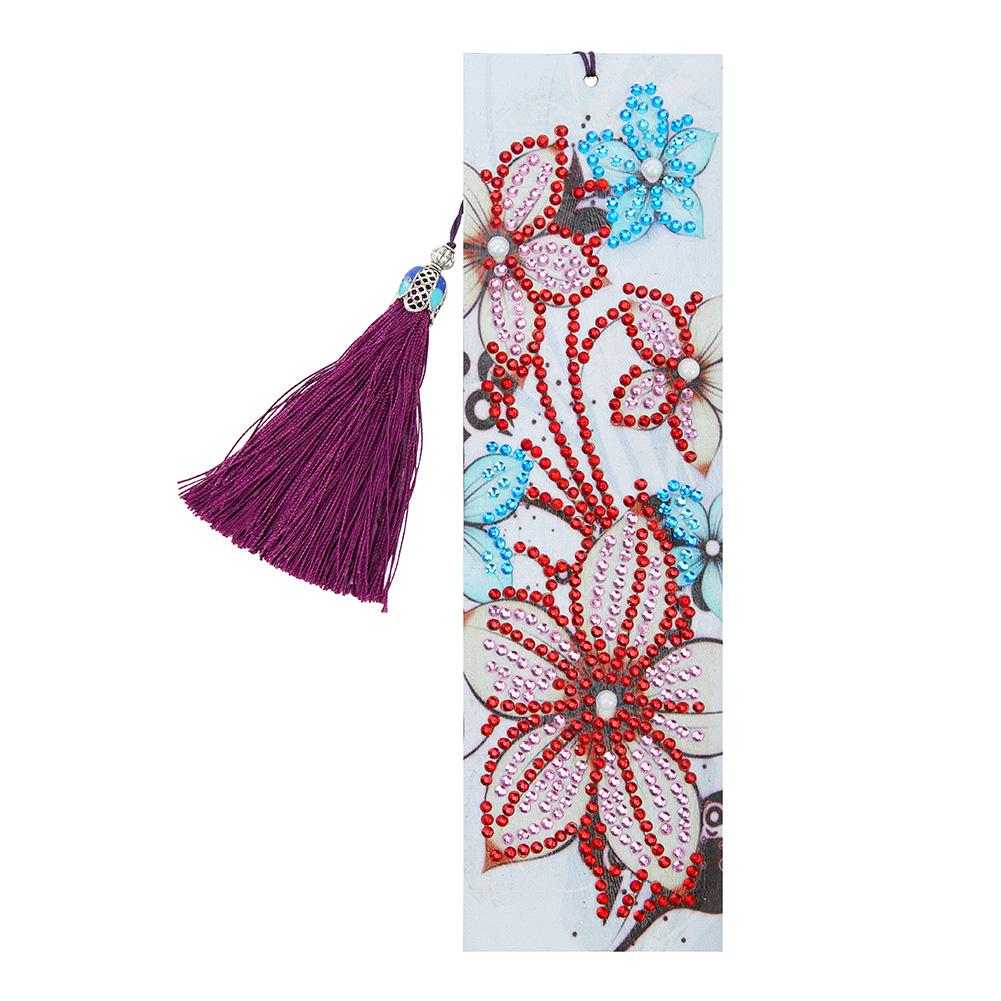 

Flower-DIY Creative Diamond Tassel Bookmark, 501 Original