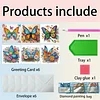 6pcs DIY Schmetterling Diamant Kunst Grußkarten für Festivals und Feiern