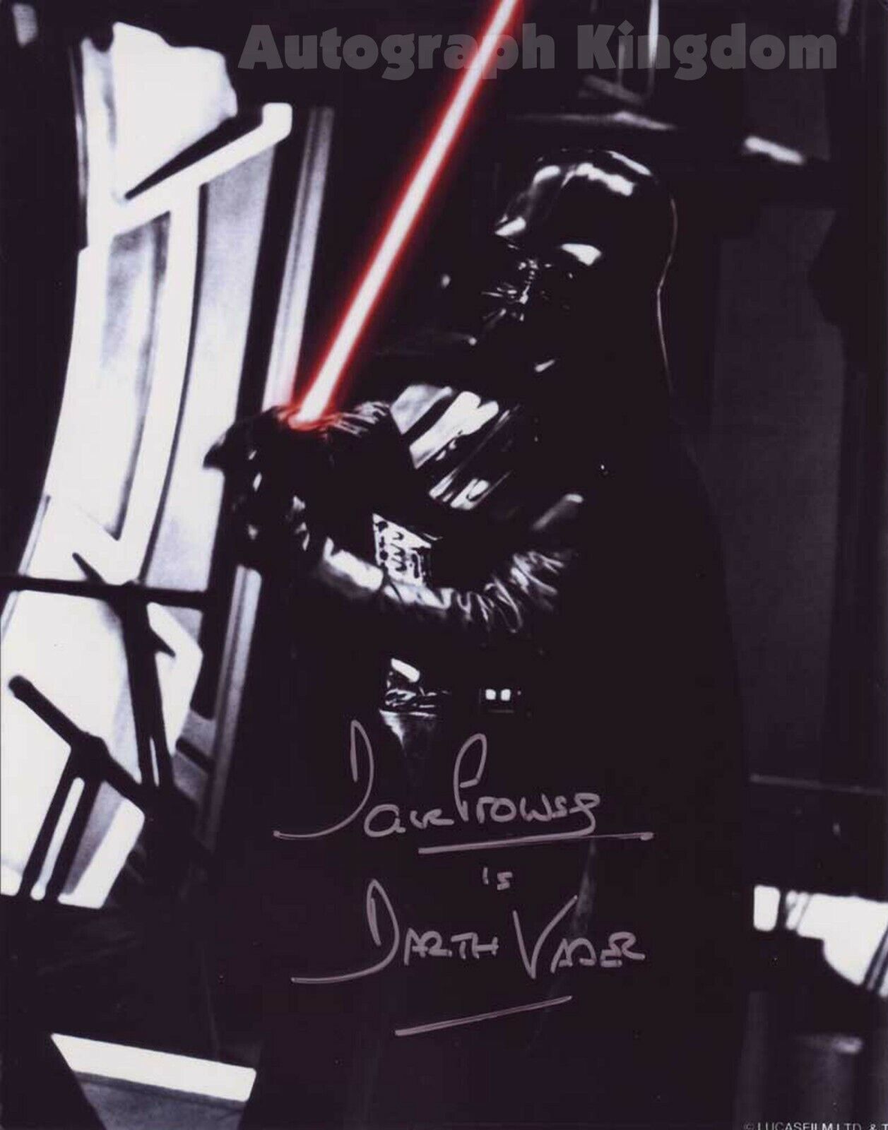 Dave Prowse Star Wars Darth Vader 8 x 10 Autographed / Signed Photo Poster painting (Preprnt #4)