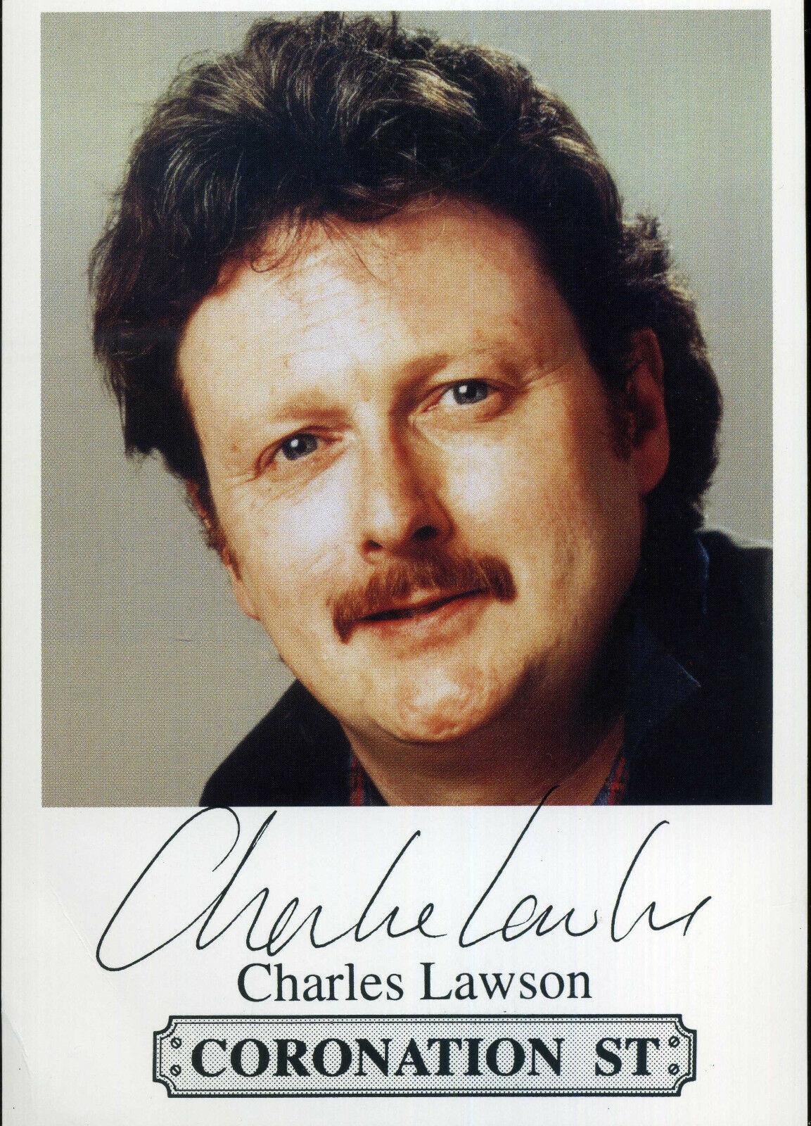 CHARLES LAWSON Signed Photo Poster paintinggraph - TV Star Actor CORONATION STREET - reprint