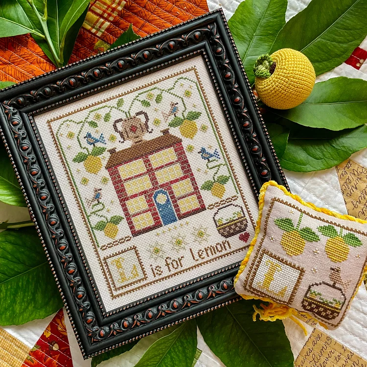 L is for Lemon - Duo Cross Stitch Pattern