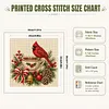 Warm Brew Cardinal DIY 14CT 2 Strands Stamped Cross Stitch Kit for Adults tapestrymarket