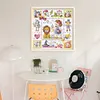Lion Girl-14CT Stamped Cross Stitch Egyptian Cotton 30*30cm/11.81*11.81in