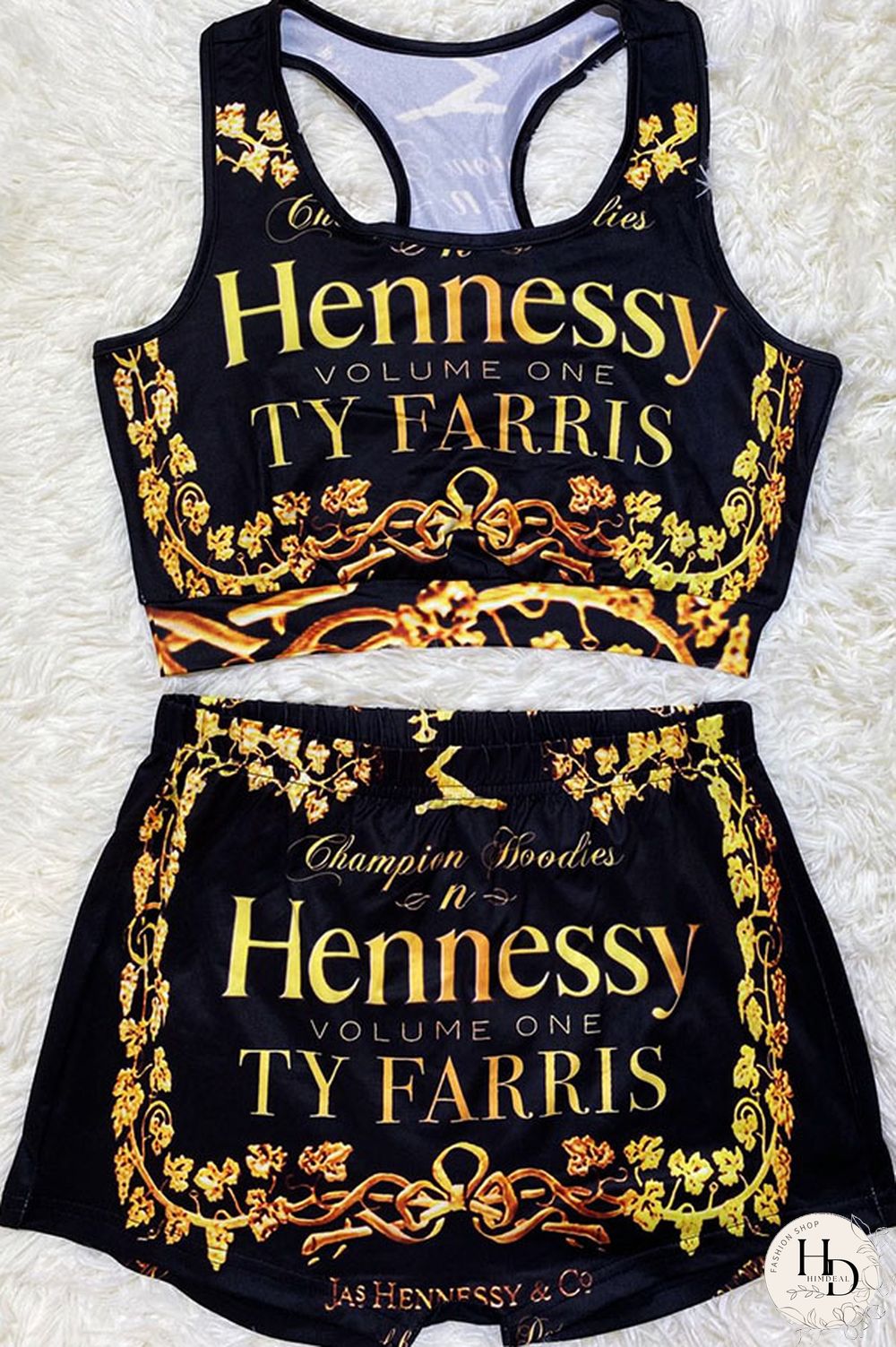 Pink Sexy Europe and America Print Solid Straight Sleeveless Two Pieces