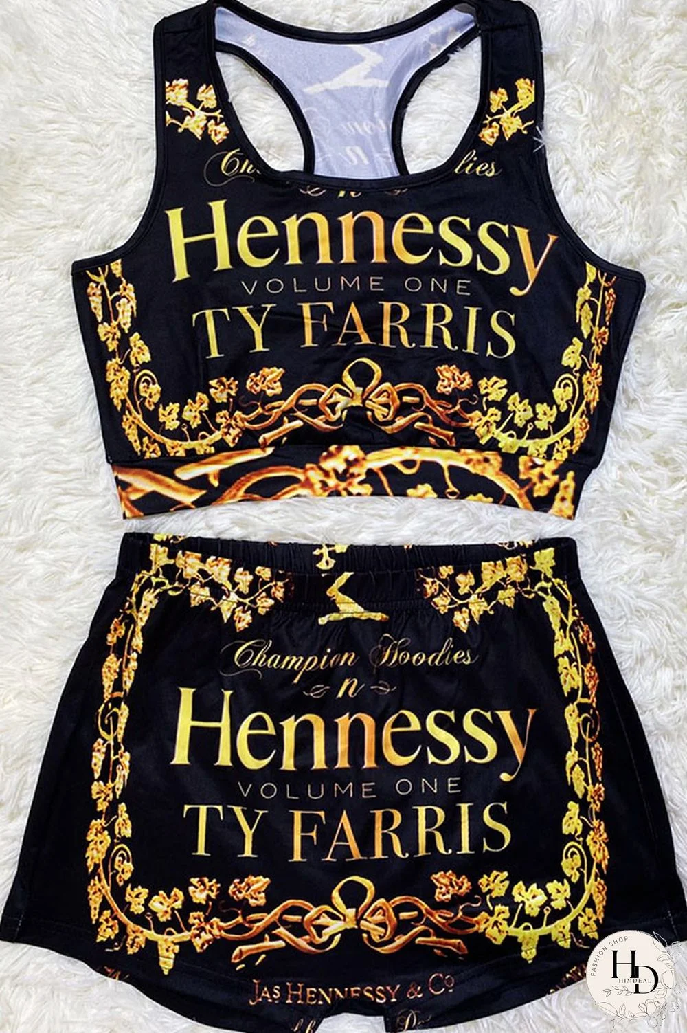 Pink Sexy Europe and America Print Solid Straight Sleeveless Two Pieces