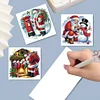 (US Only)6PCS DIY Santa Claus Diamond Art Greeting Cards Congratulations Cards & Gifts