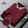 Long fashion casual business polo shirt