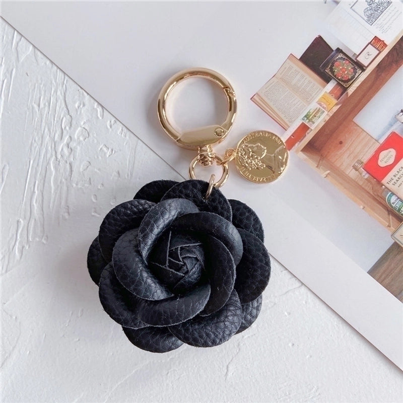 Commute Flower Pu Leather Women’s Bag Pendant Keychain