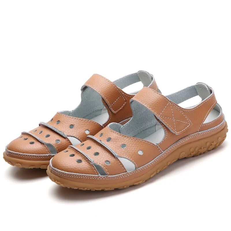 Women Sandals Leather Comfortable Beach Outdoor Women Shoes 2021 New Fashion Ladies Casual Outdoor Female Sneakers Large Size
